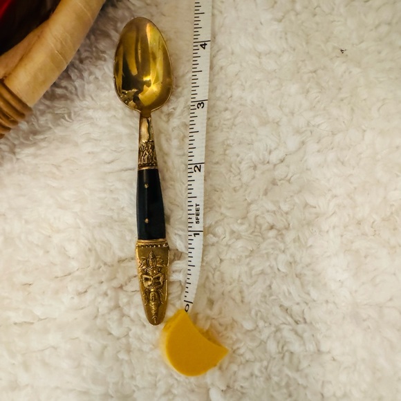 Vintage Stamped Thailand Bronze spoon set - Picture 9 of 10